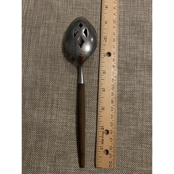 Epic Silver Japan Forged Stainless EPS10 MCM Style Pierced Serving Spoon - Picture 8 of 8